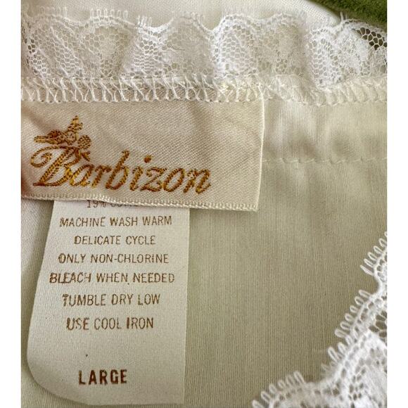 Vintage Barbizon Cuddleskin Lilac Nightgown Santin Cotton Size Lg NEW w tags3083 - Picture 9 of 14